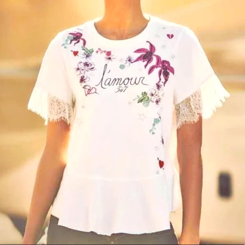 Cinq à Sept “L’amour Toujours” Tee Shirt